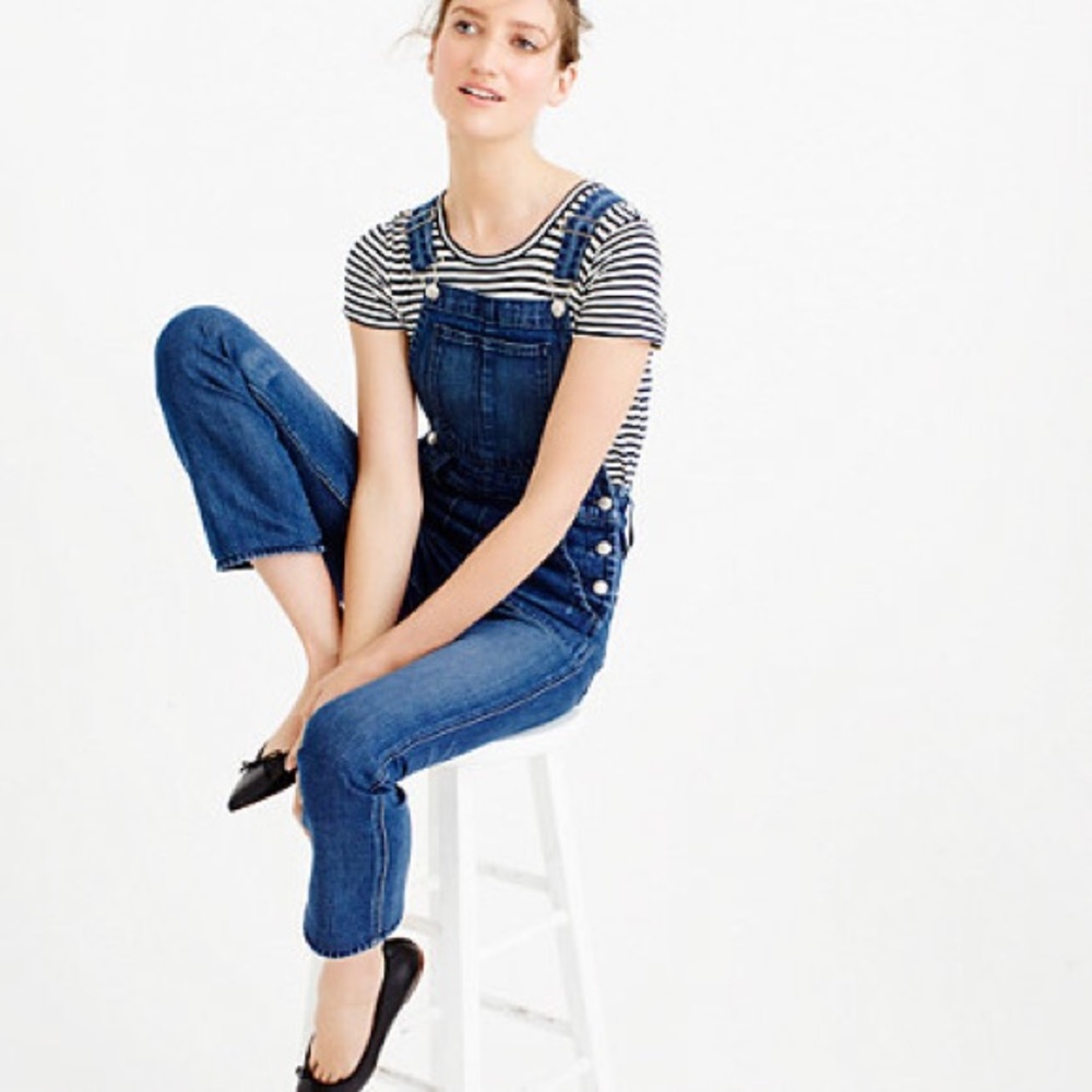 NWT JCREW XS boyfriend relaxed overalls